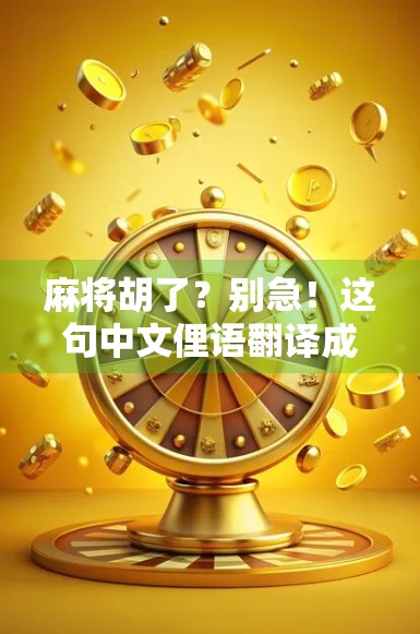 麻将胡了？别急！这句中文俚语翻译成英文，竟让老外笑到拍桌！