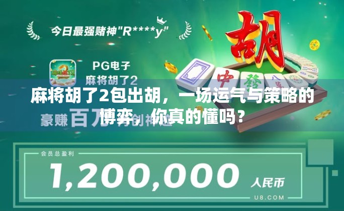 麻将胡了2包出胡，一场运气与策略的博弈，你真的懂吗？