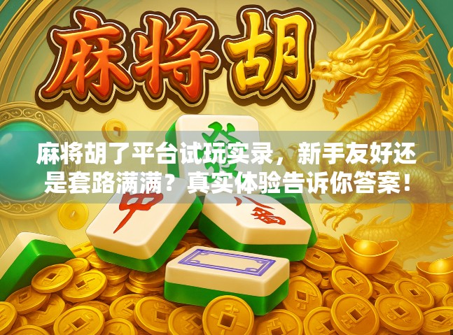 麻将胡了平台试玩实录，新手友好还是套路满满？真实体验告诉你答案！