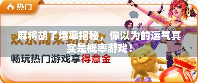 麻将胡了爆率揭秘，你以为的运气其实是概率游戏！